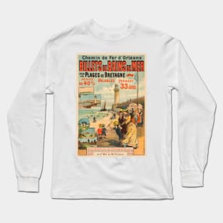 Billets de Bains de Mer Vintage Poster 1890 Long Sleeve T-Shirt